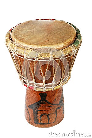 Original african djembe drum Stock Photo