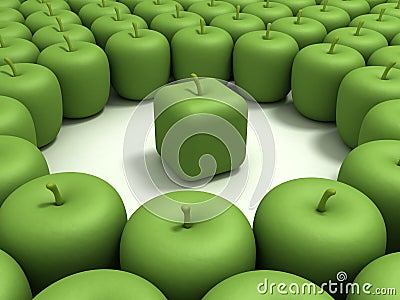 Original apple Stock Photo