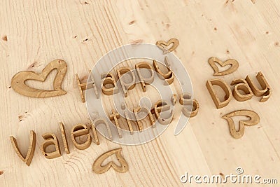 Original background for cards, invitations, greetings on Valentine`s Day, February 14, the holiday of love. Letters and symbols ma Stock Photo