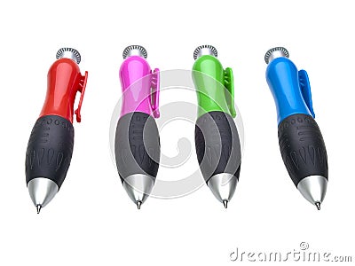 Original big pens set Stock Photo