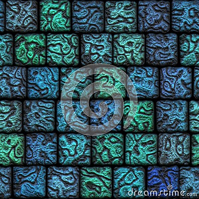 Original ceramic tiles a beautiful seamless mosaic Stock Photo