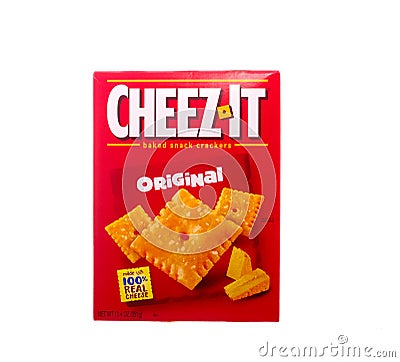 Original Cheez-It Crackers Editorial Stock Photo