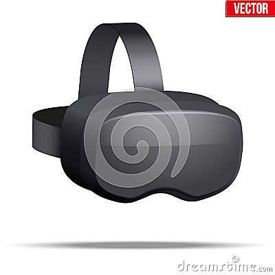 Original 3d VR headset Vector Illustration