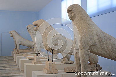 Original Delos Lion Stock Photo