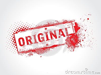 Original Grunge Text Vector Illustration