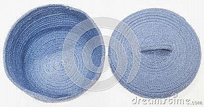 Hand Woven, tufted and braided Baskets with high resolution Stock Photo