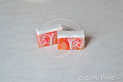 Original handmade soap Stock Photo