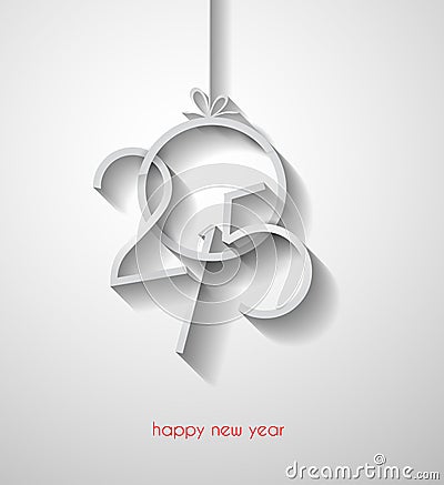 Original 2015 happy new year modern background Vector Illustration