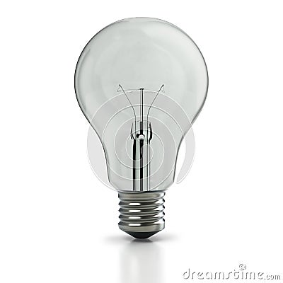 Original incandescent light bulb Stock Photo