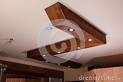 Original interior ceiling light Stock Photo