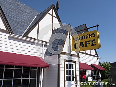 The original Kentucky Fried Chicken Cafe in Corbin Kentucky USA Editorial Stock Photo