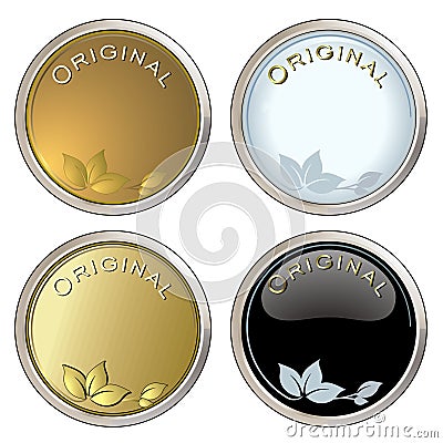 Original Label / Button Vector Illustration