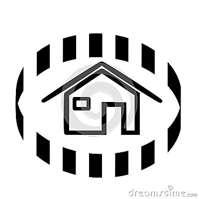 Original logo for real estate agency Stock Photo