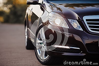 Original Mercedes E - class W212, avantgarde. Editorial Stock Photo