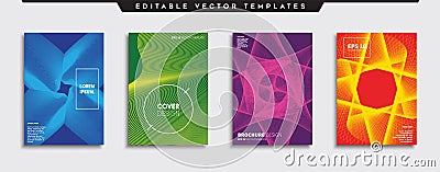 Original new minimal vector covers design Vector Illustration