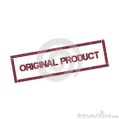 Original Product rectangular stamp. Vector Illustration