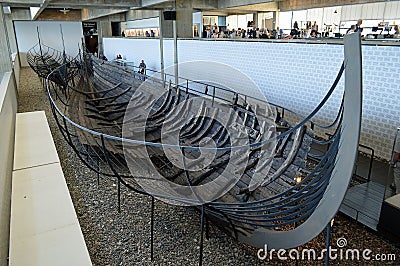 Original Skuldelev Viking Ships Roskilde Denmark Editorial Stock Photo