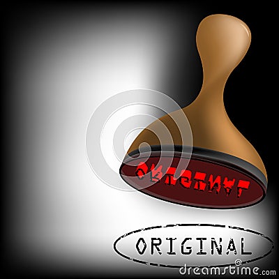 Original stamp Vector Illustration