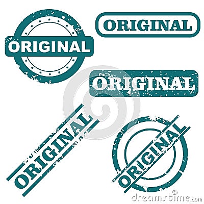 Original stamps Vector Illustration