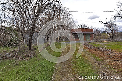 Original US Post Office and Store in Chinese Camp Stock Photo