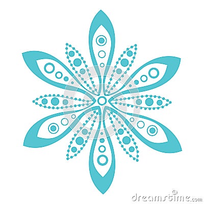 Original vector snowflake Vector Illustration