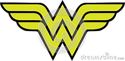 Wonder Woman Logo Vector Illustration