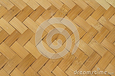 The original WOVEN BAMBOO texture and background Stock Photo