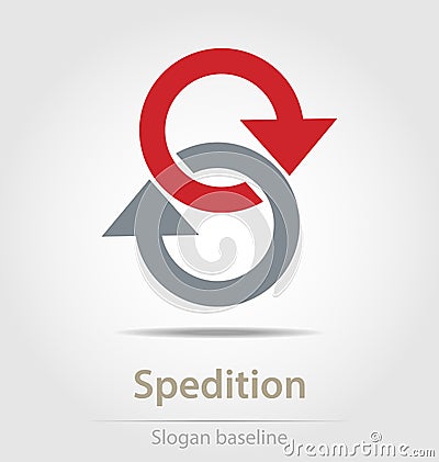 Originally created spedition vector business icon Vector Illustration