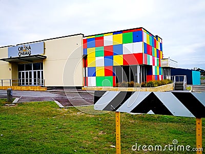 Orina Cinemas building in Australia. Editorial Stock Photo