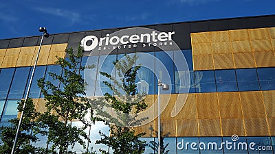 Orio al Serio, Bergamo. The facade of the new Mall Orio Center Selected stores Editorial Stock Photo
