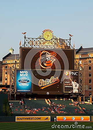 Oriole Park at Camden Yards Editorial Stock Photo