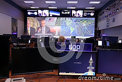 Orion Mission Control Center Editorial Stock Photo