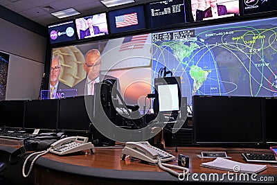 Orion Mission Control Center Editorial Stock Photo