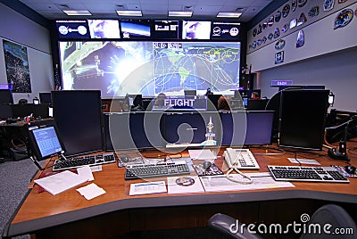 Orion Mission Control Center Editorial Stock Photo