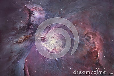 The Orion Nebula Messier 42 diffuse nebula in constellation Orion Stock Photo