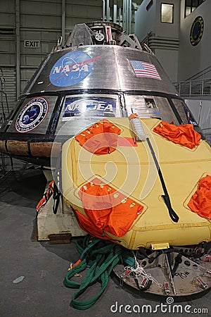 Orion Spacecraft Mockup Editorial Stock Photo