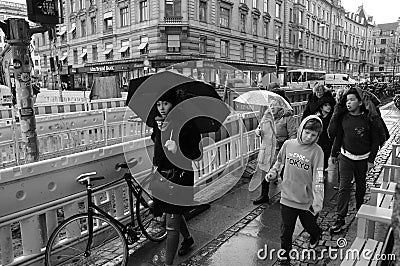 DAILY ORKING LIFE IN DANISH CAPITAL COPENHAGEN DENMARK Editorial Stock Photo