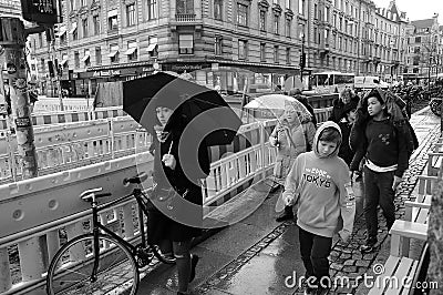 DAILY ORKING LIFE IN DANISH CAPITAL COPENHAGEN DENMARK Editorial Stock Photo