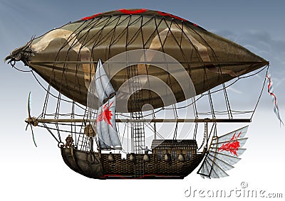 Orks Zeppelin Stock Photo