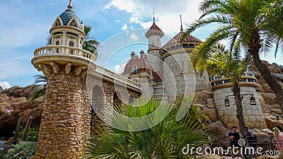 Ariel Grotto Little Mermaid ride at Walt Disney World Magic Kingdom in Orlando, Florida Editorial Stock Photo
