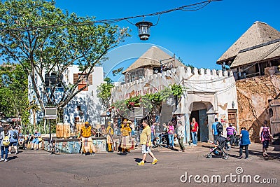 Africa area at the Animal Kingdom at Walt Disney World Editorial Stock Photo