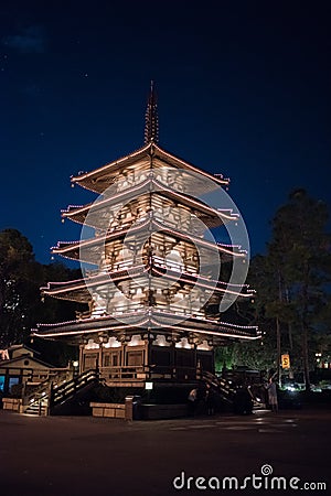 Japan Pavilion at Epcot Editorial Stock Photo