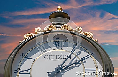 Top view of Citizen watch at Magic Kigndom 19 Editorial Stock Photo