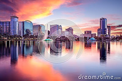 Orlando, Florida Skyline Stock Photo