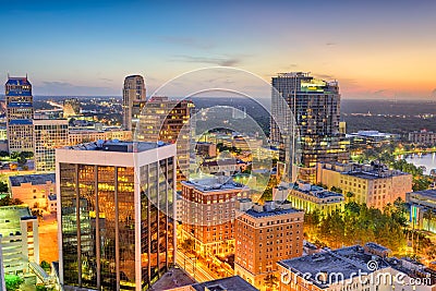 Orlando, Florida, USA Cityscape Editorial Stock Photo