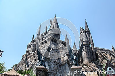 Harry Potter Castle, Hogwarts. Orlando, Florida, USA Editorial Stock Photo