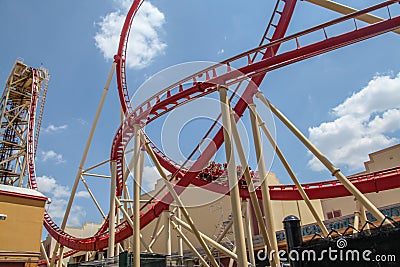 USA. Universal Orlando Resort, Sheikra, Florida Editorial Stock Photo