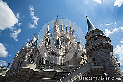 Orlando, image from the castle at Disney World. Editorial Stock Photo