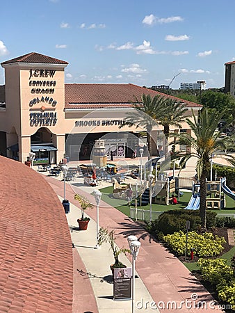 Orlando Premium Outlets, Orlando, FL Editorial Stock Photo