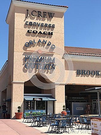 Orlando Premium Outlets, Orlando, FL Editorial Stock Photo